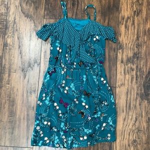 Art Class Faux Wrap Cold Shoulder Dress M (7/8)